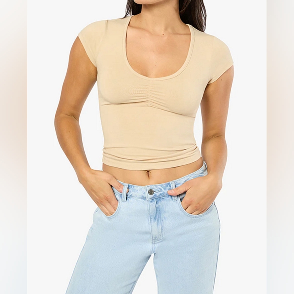 We Wore What ruched tee -NEW